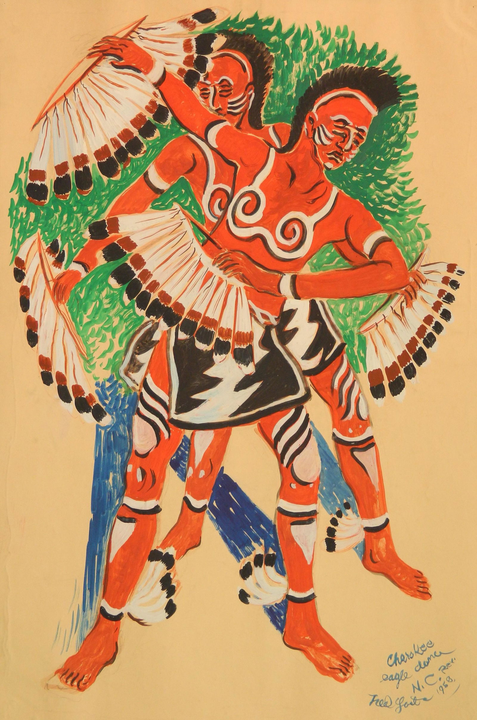 Fred Yost casein on paper (1 of 5)