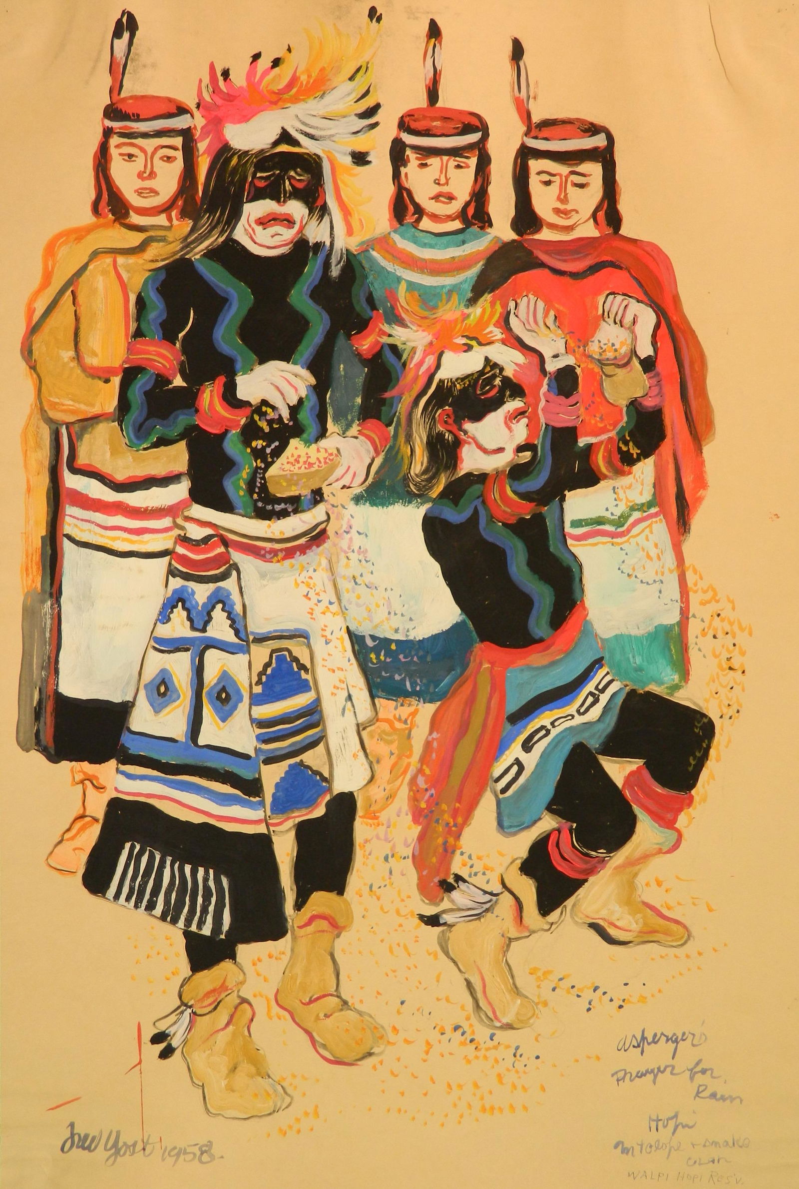 Fred Yost casein on paper (1 of 5)