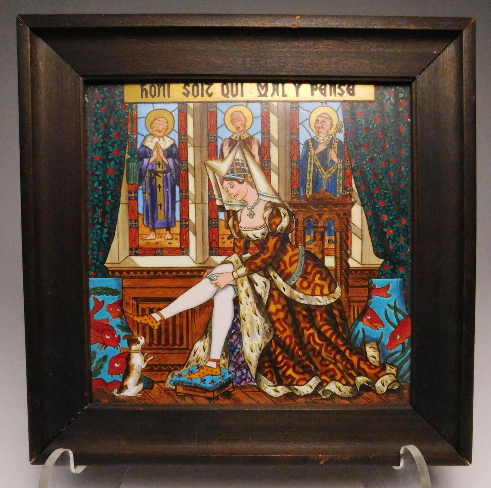 European Art Pottery tile (1 of 3)