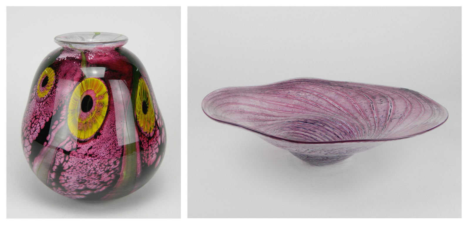 2 Robert Eickholt Art Glass pieces (1 of 12)