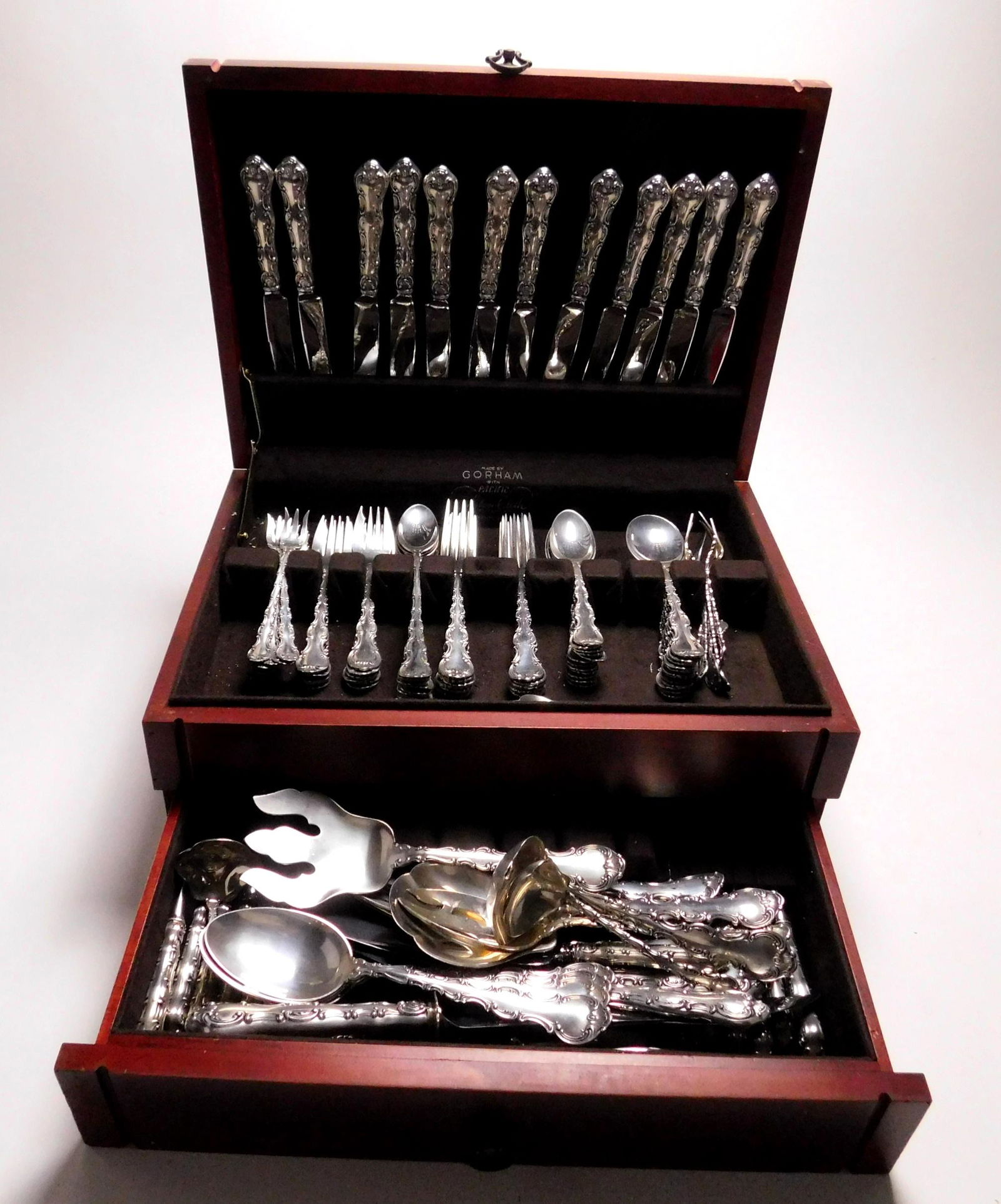 Gorham 'Strasborg' sterling silver flatware (1 of 6)