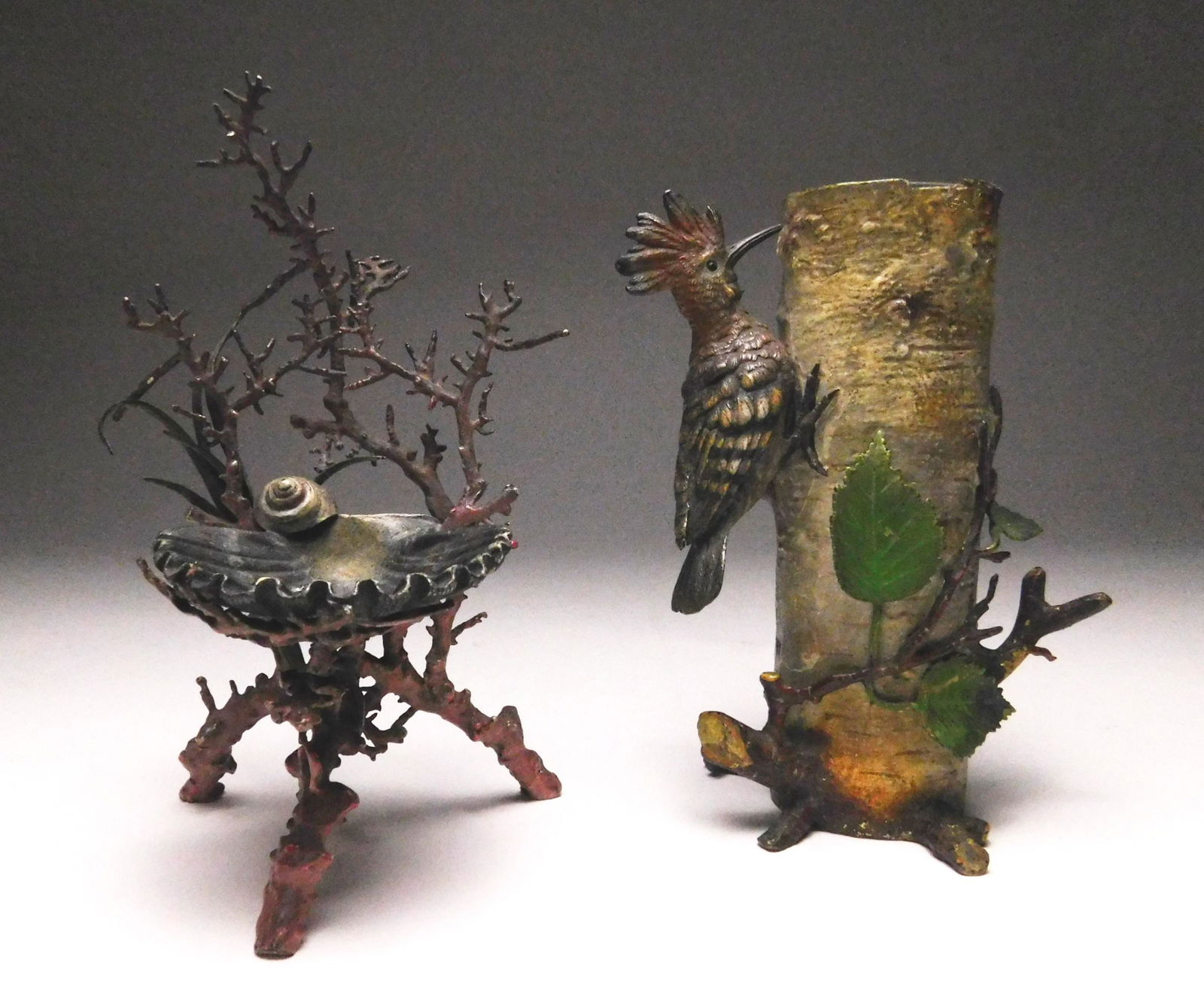 2 Cold-Painted bronze sculptures (1 of 6)