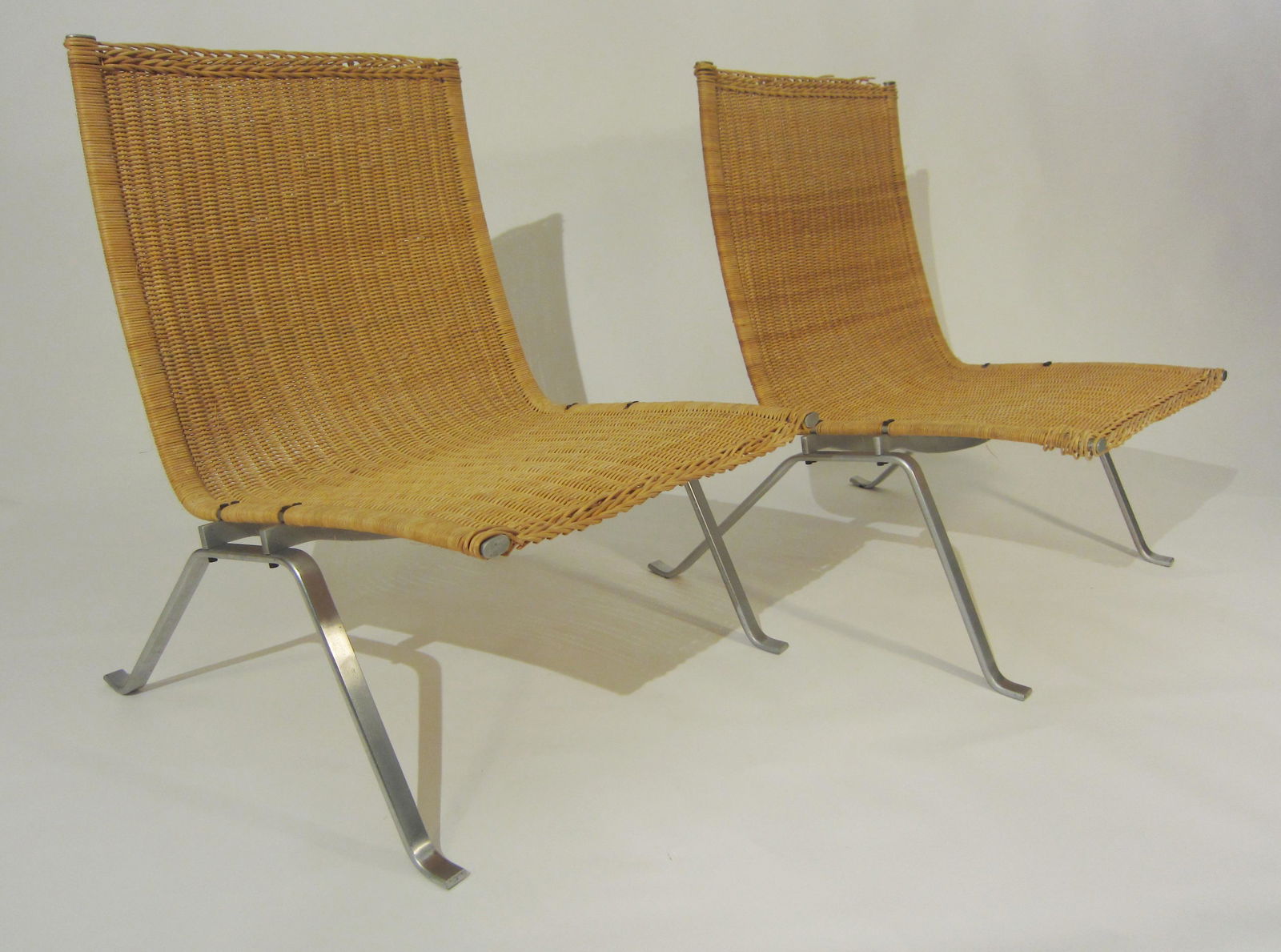 Pair of Poul Kjaerholm, PK 22 lounge chairs (1 of 9)