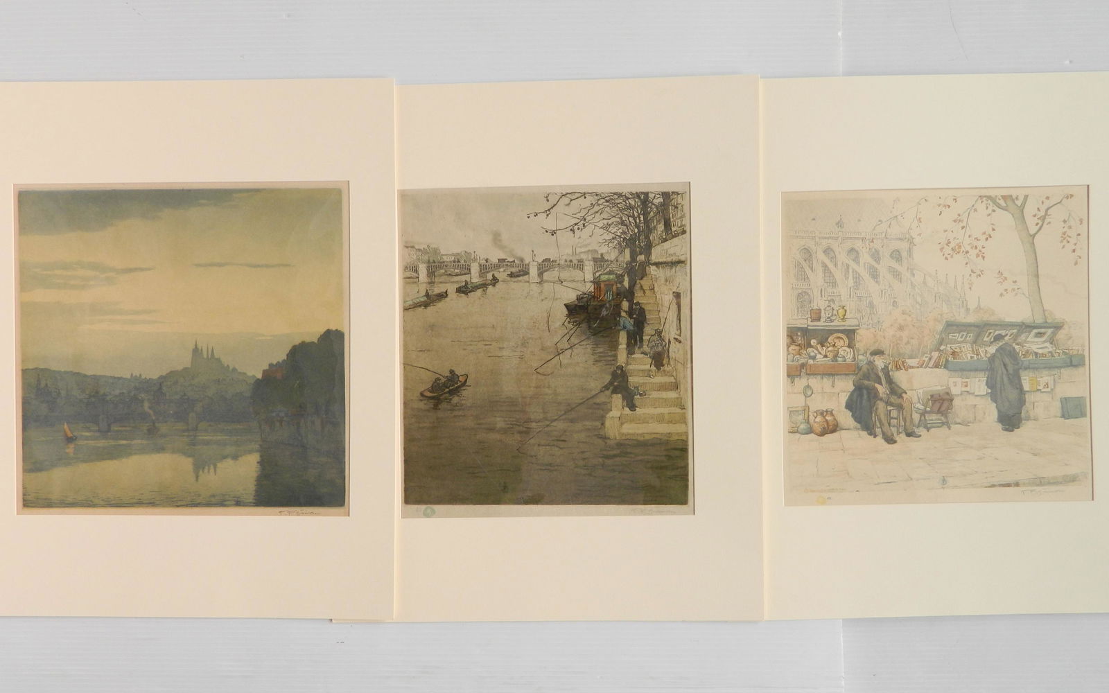 Tavik F. Simon 3 softground and aquatints (1 of 6)