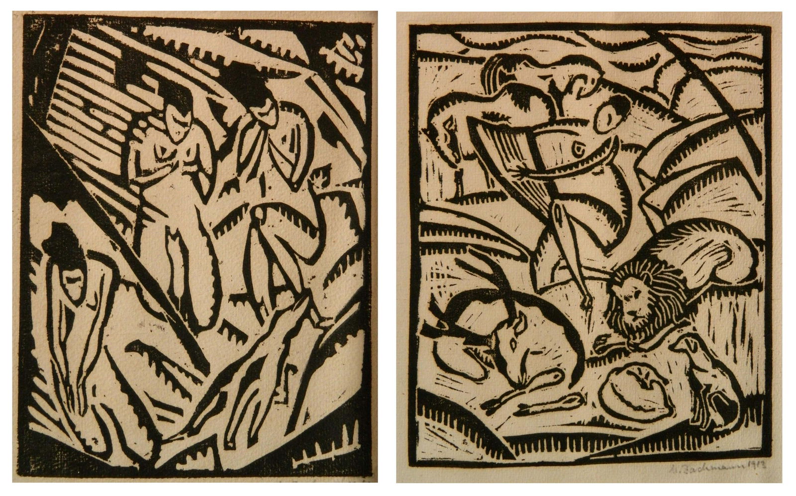 2 Max Zachmann woodcuts (1 of 8)