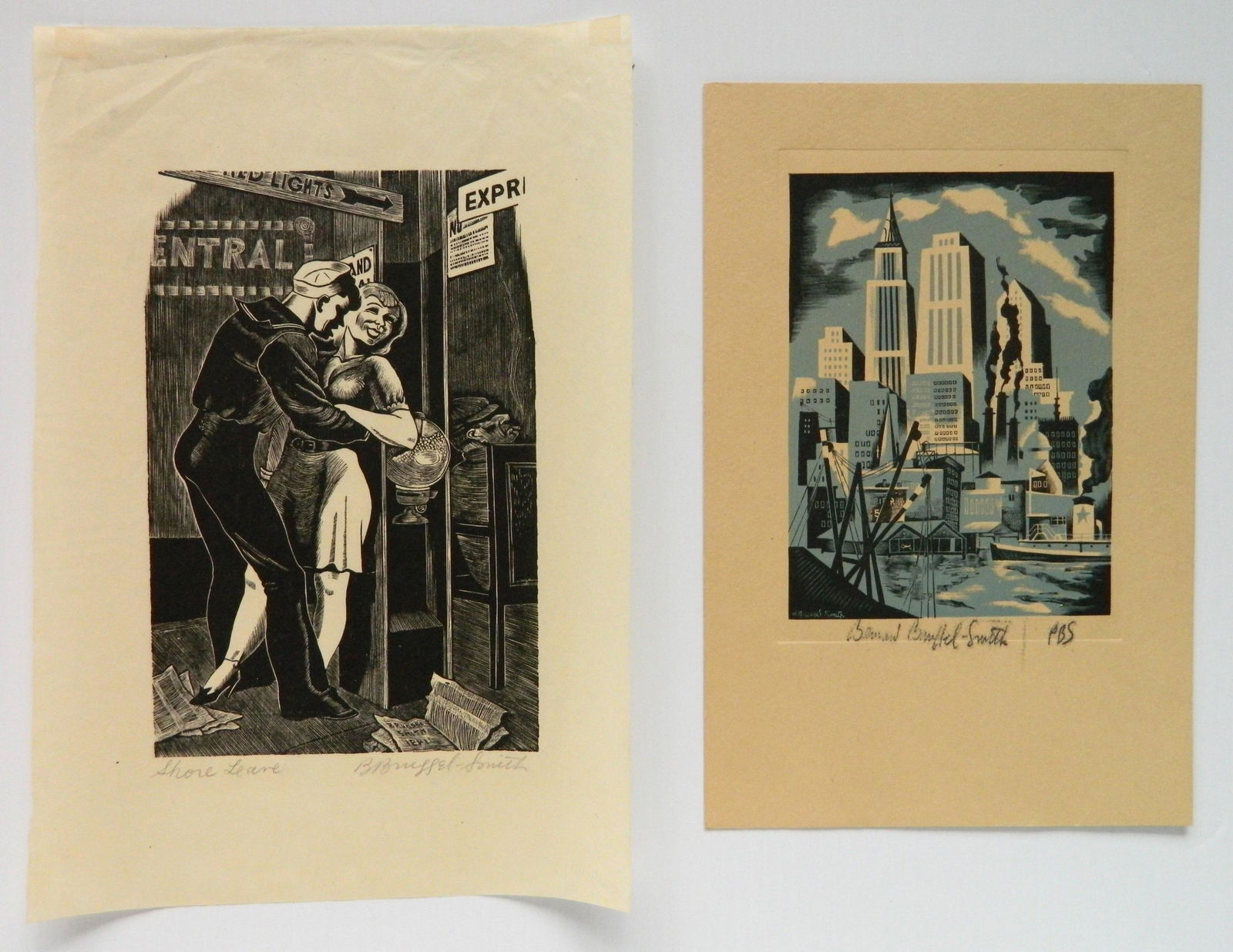 Bernard Brussel-Smith wood engraving (1 of 5)