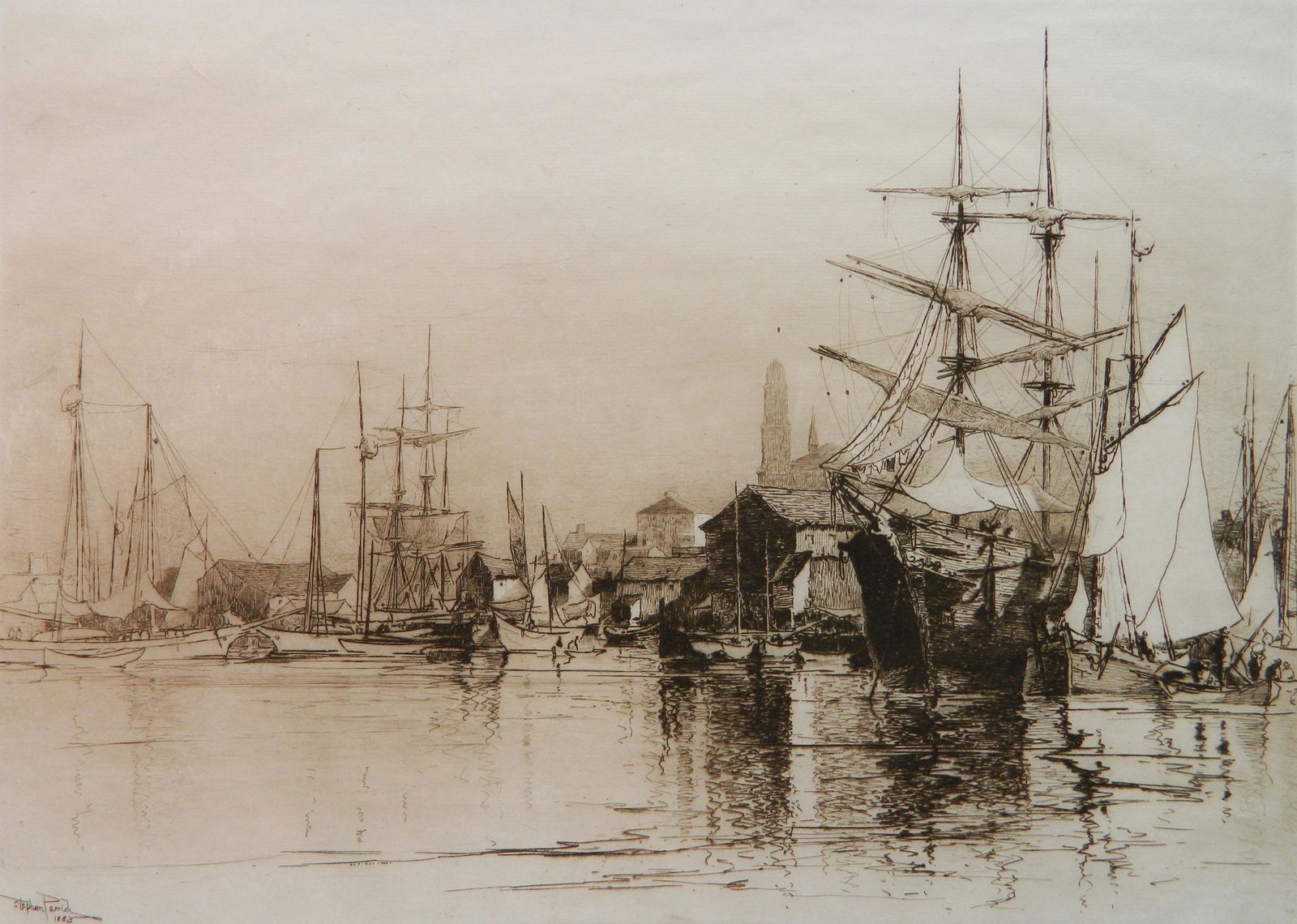 Stephen Parrish etching (1 of 4)