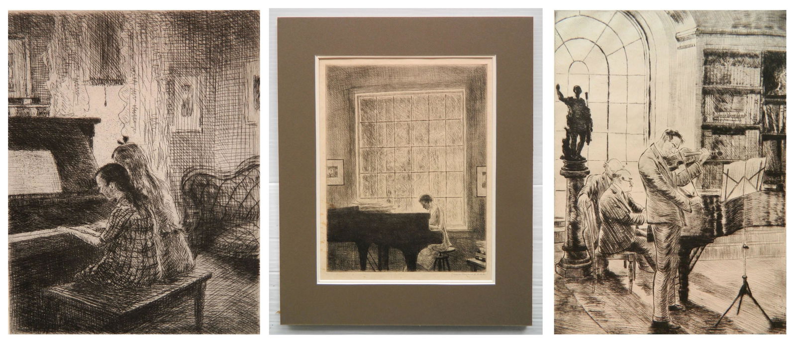 3 Grant Reynard etchings (1 of 10)