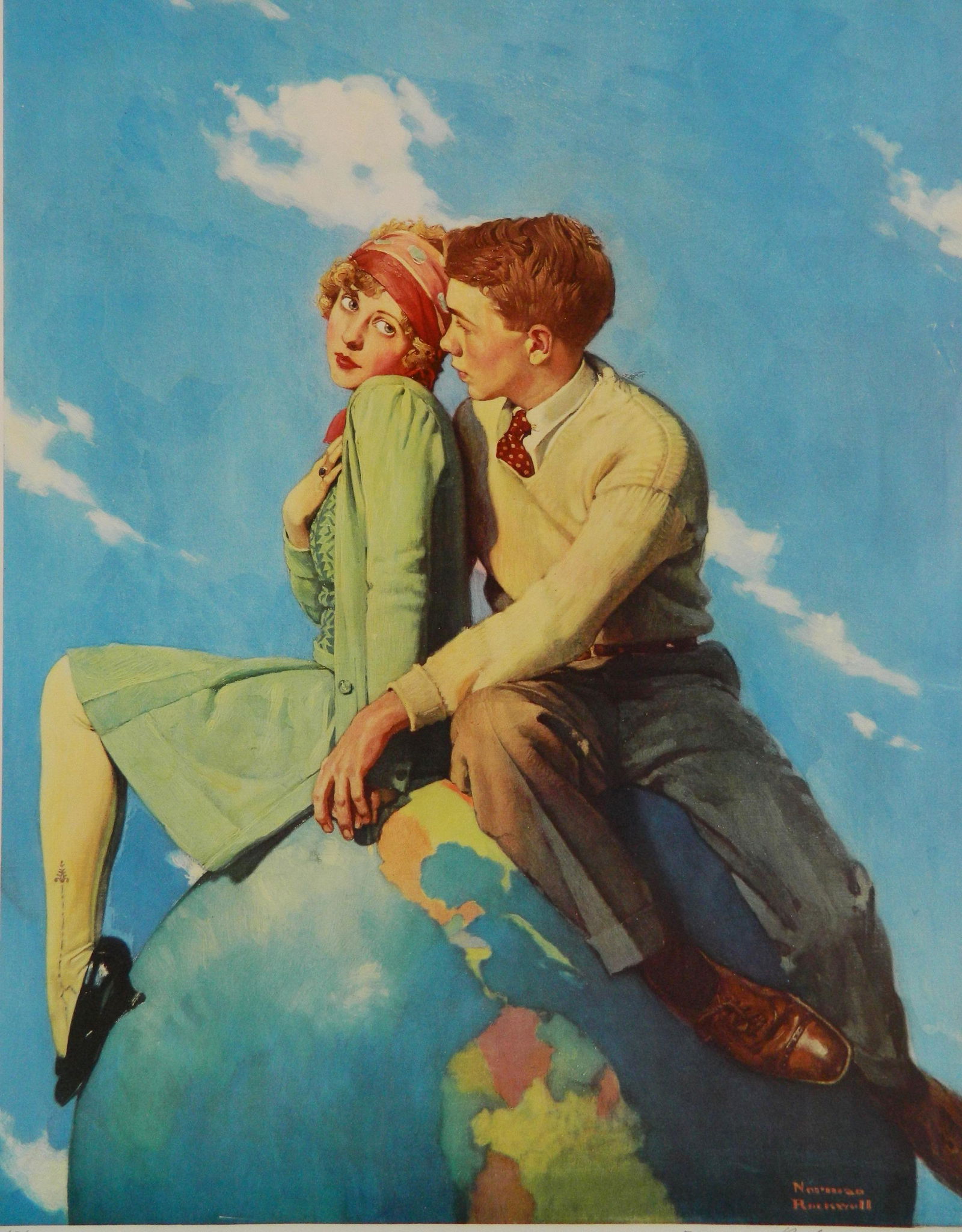 Norman Rockwell collotype (1 of 3)
