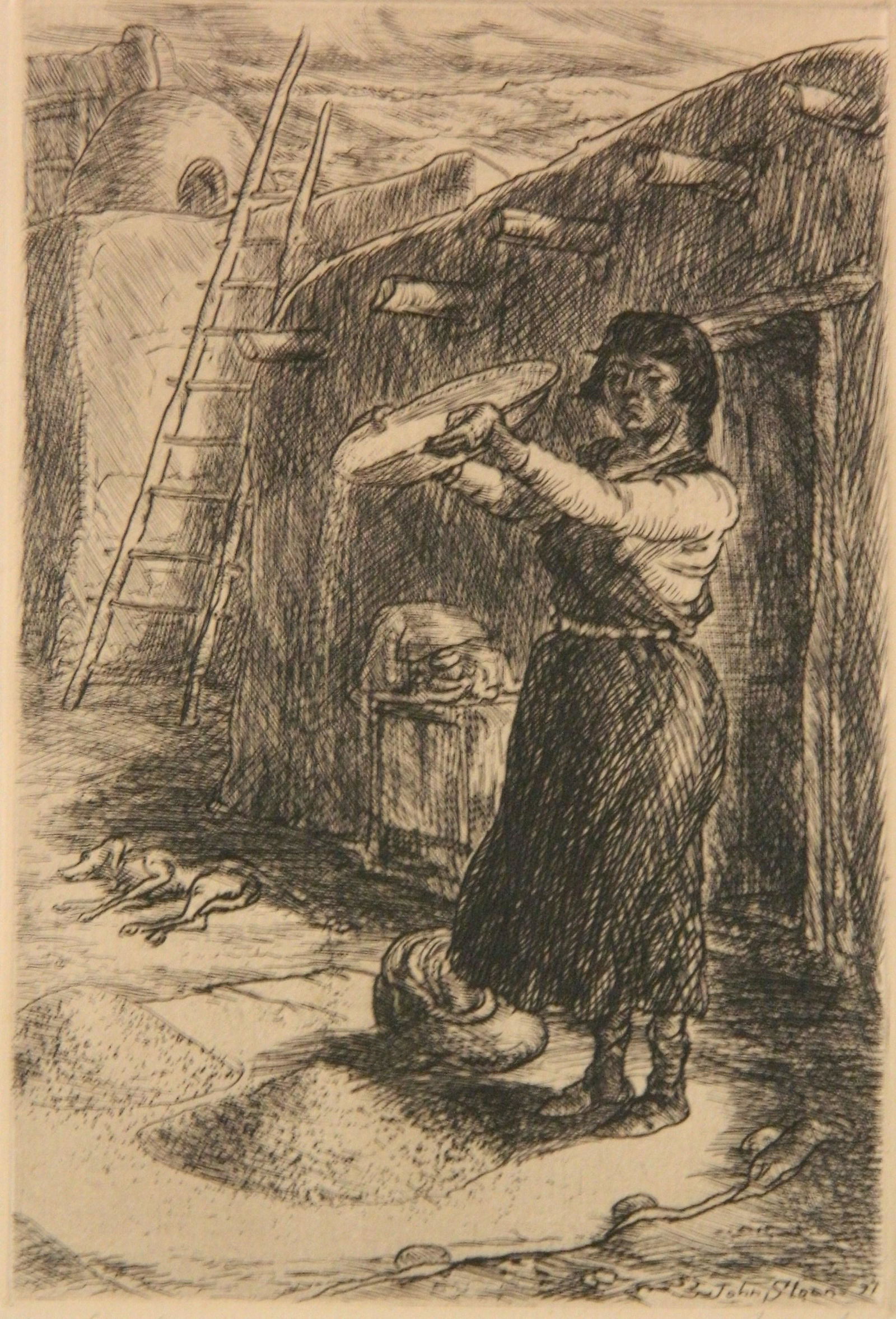 John Sloan etching (1 of 4)