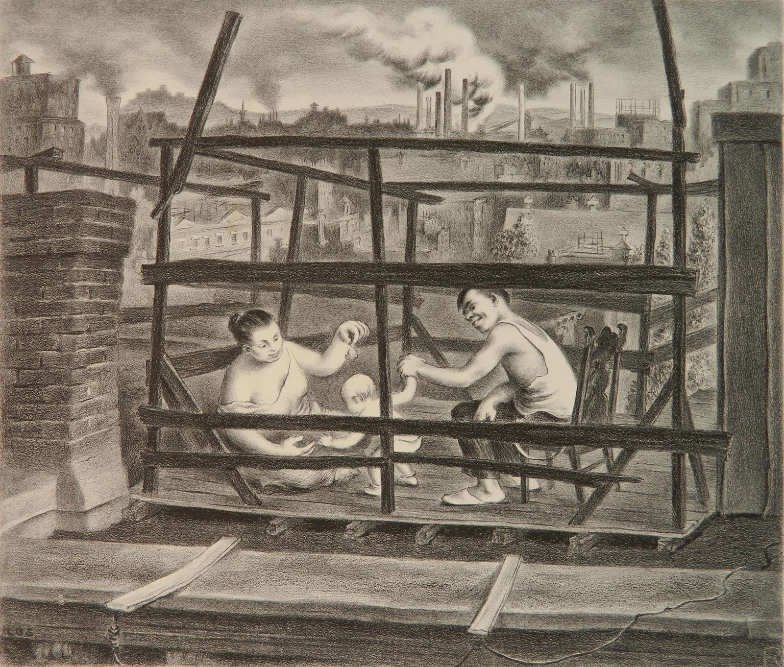 Lawrence B. Smith lithograph (1 of 4)