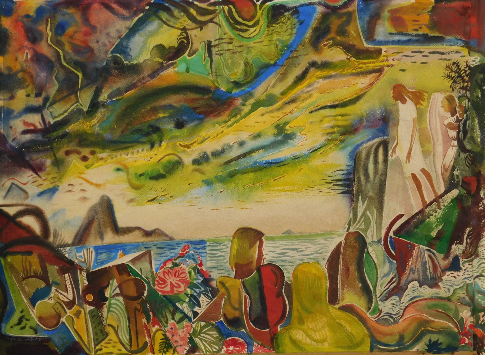 Paul B. Travis watercolor (1 of 4)