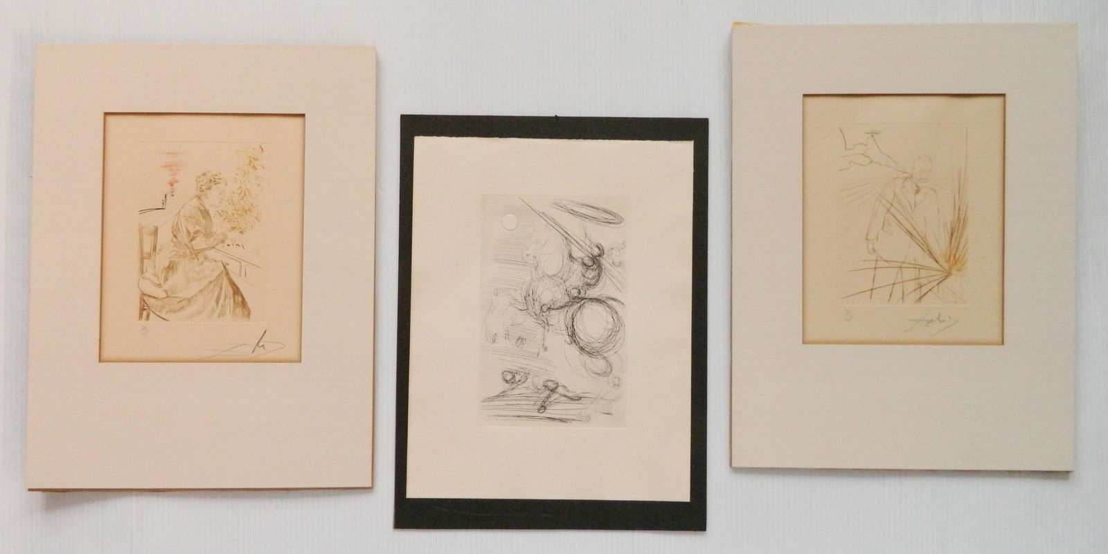 3 Salvador Dali etchings (1 of 7)