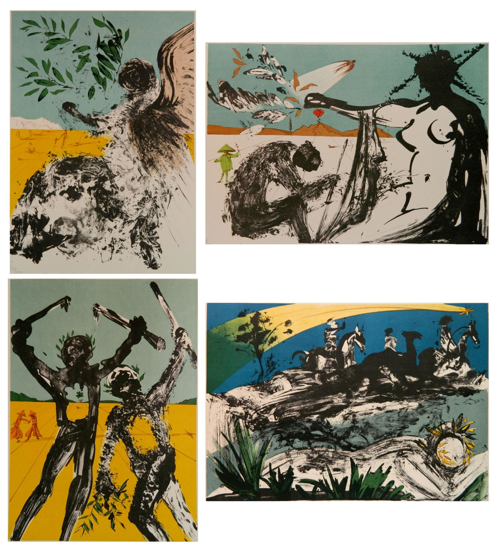 Salvador Dali suite of 4 lithographs (1 of 13)