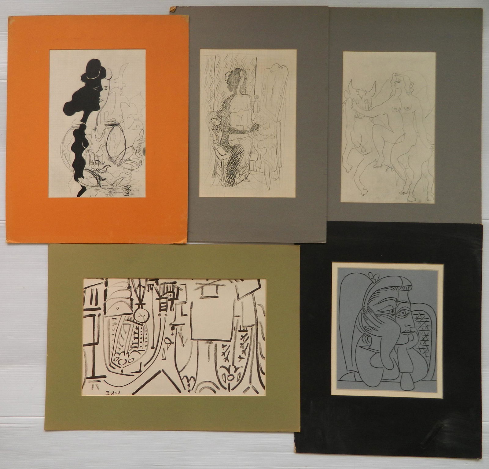 5 European lithographs (1 of 7)