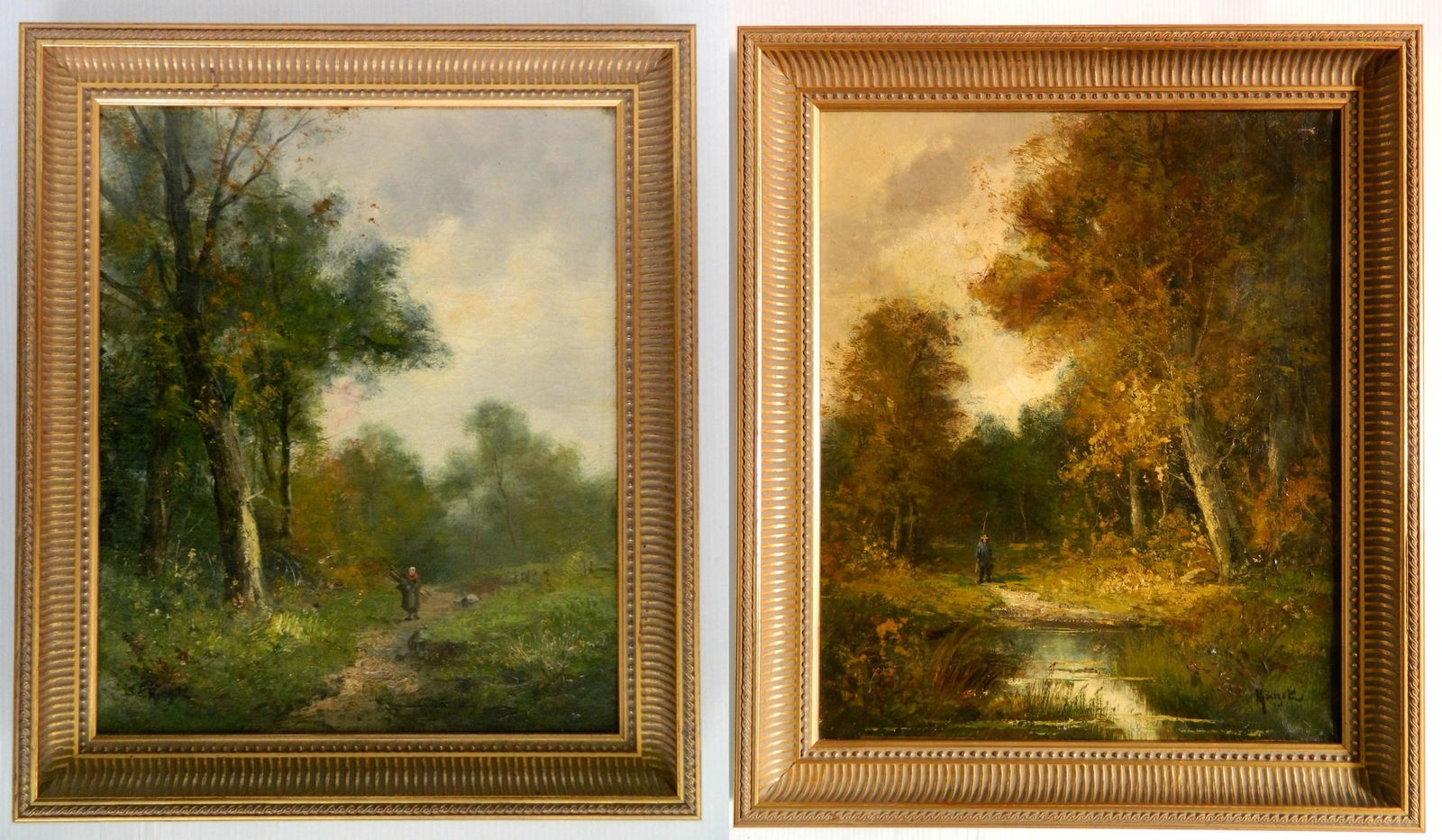 Pair of 19th c English School oils (1 of 10)