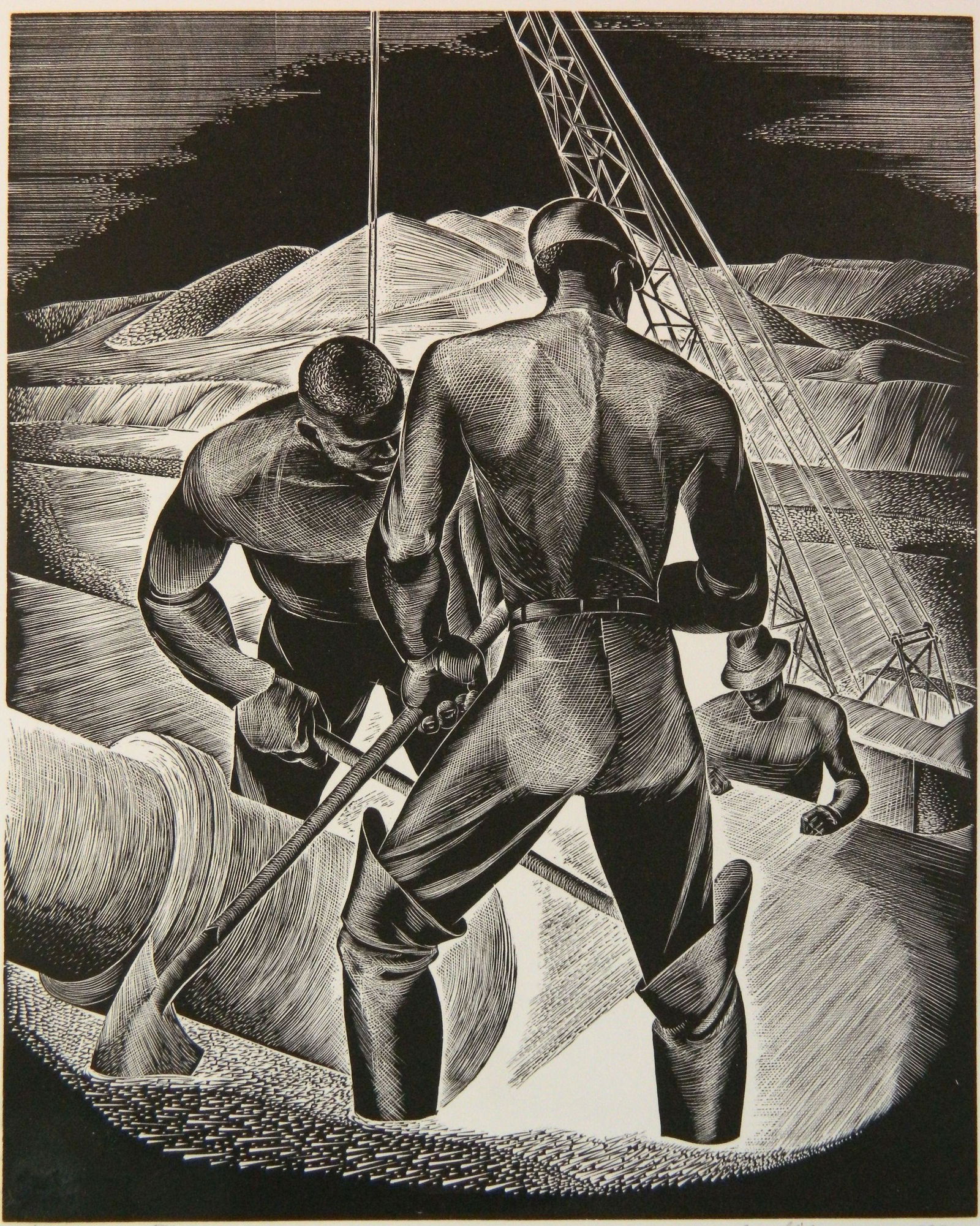 Leon Gilmour wood engraving (1 of 4)