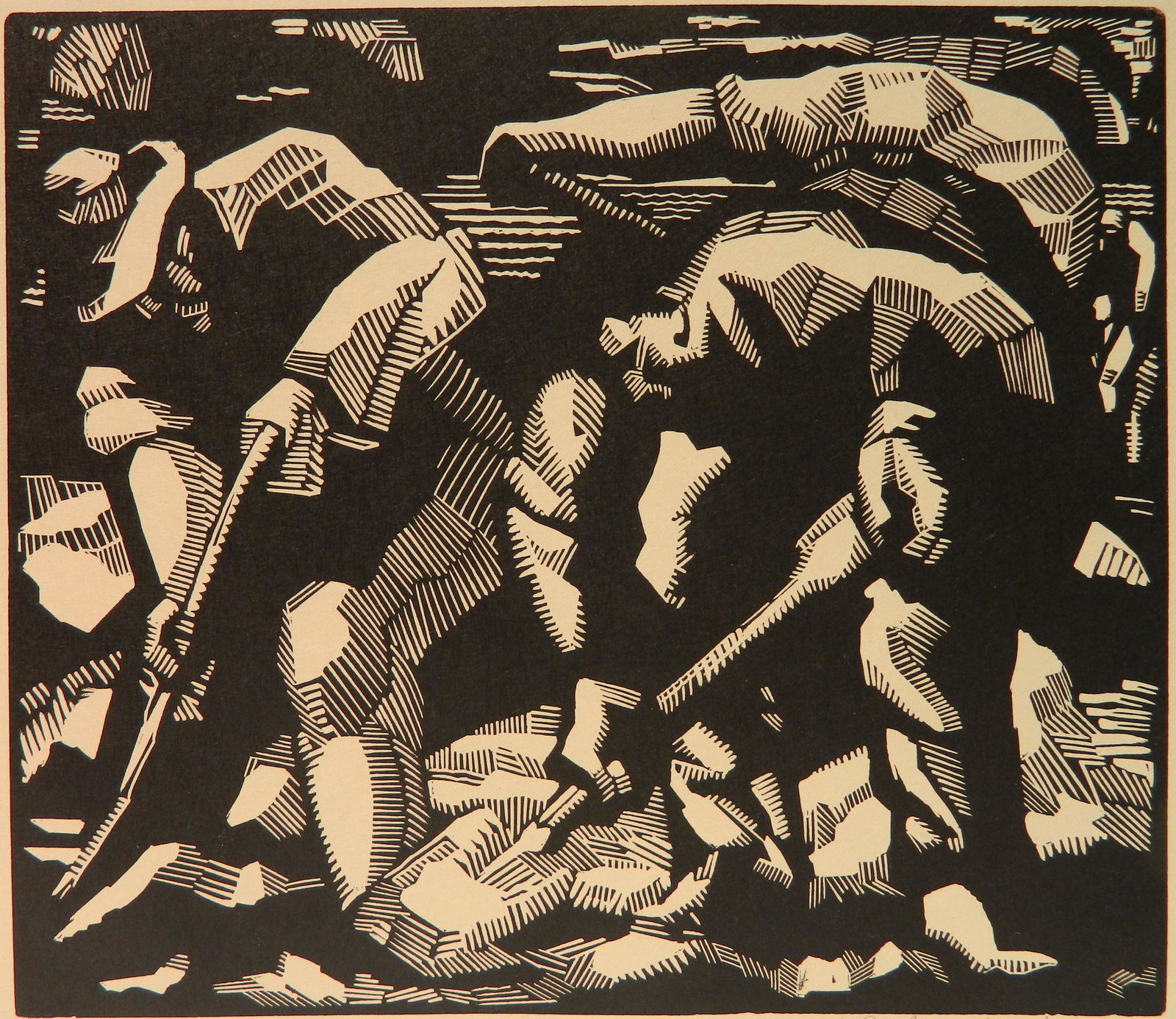 John J. A. Murphy woodcut (1 of 4)