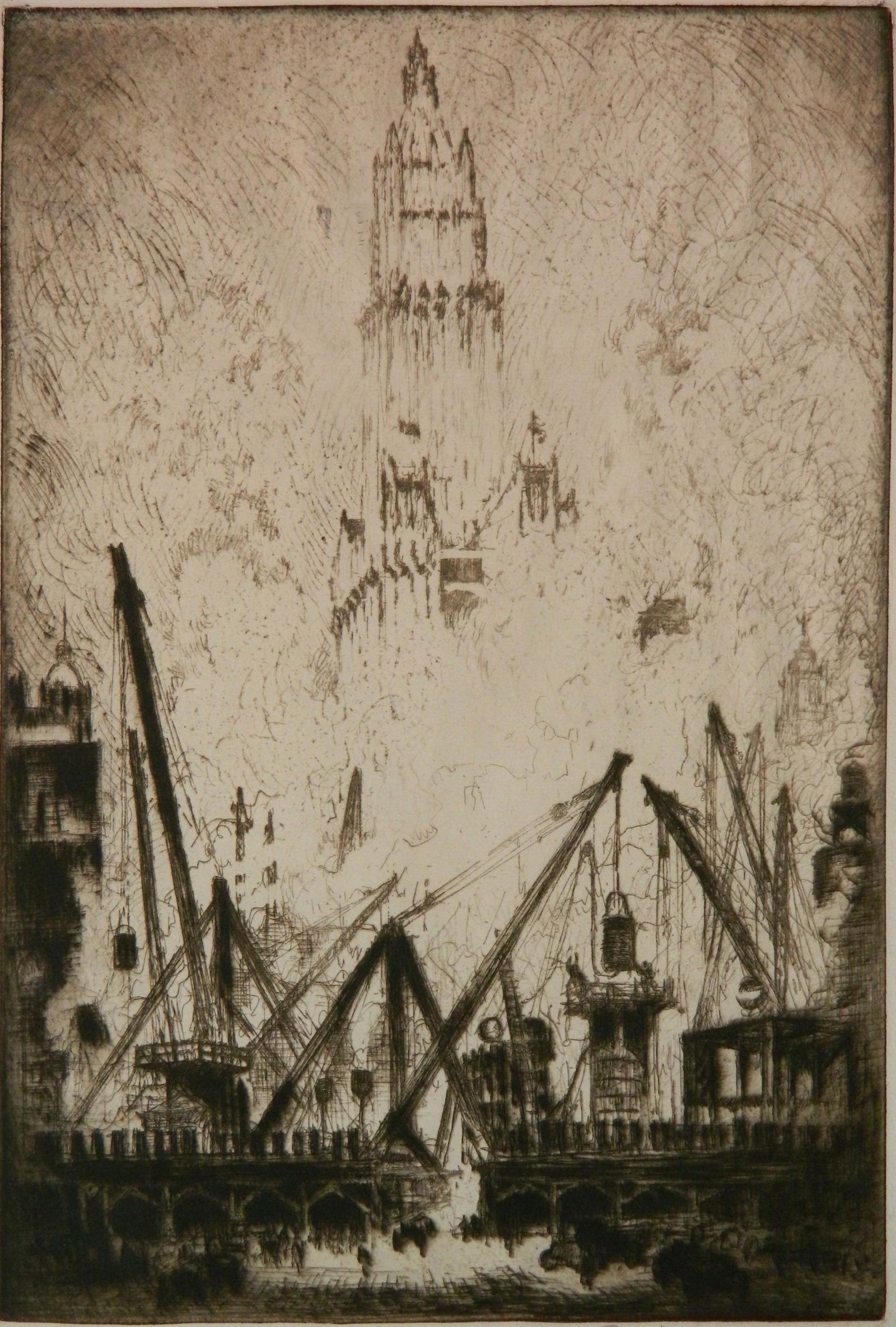 Joseph Pennell etching (1 of 4)