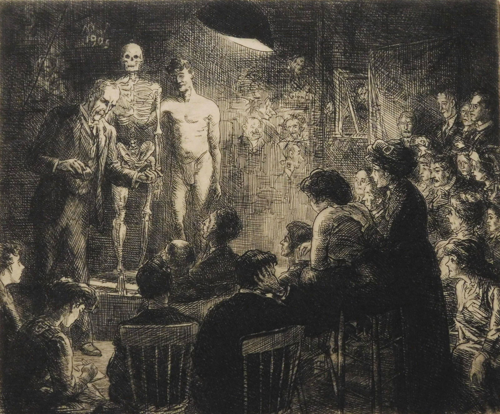 John Sloan etching (1 of 4)