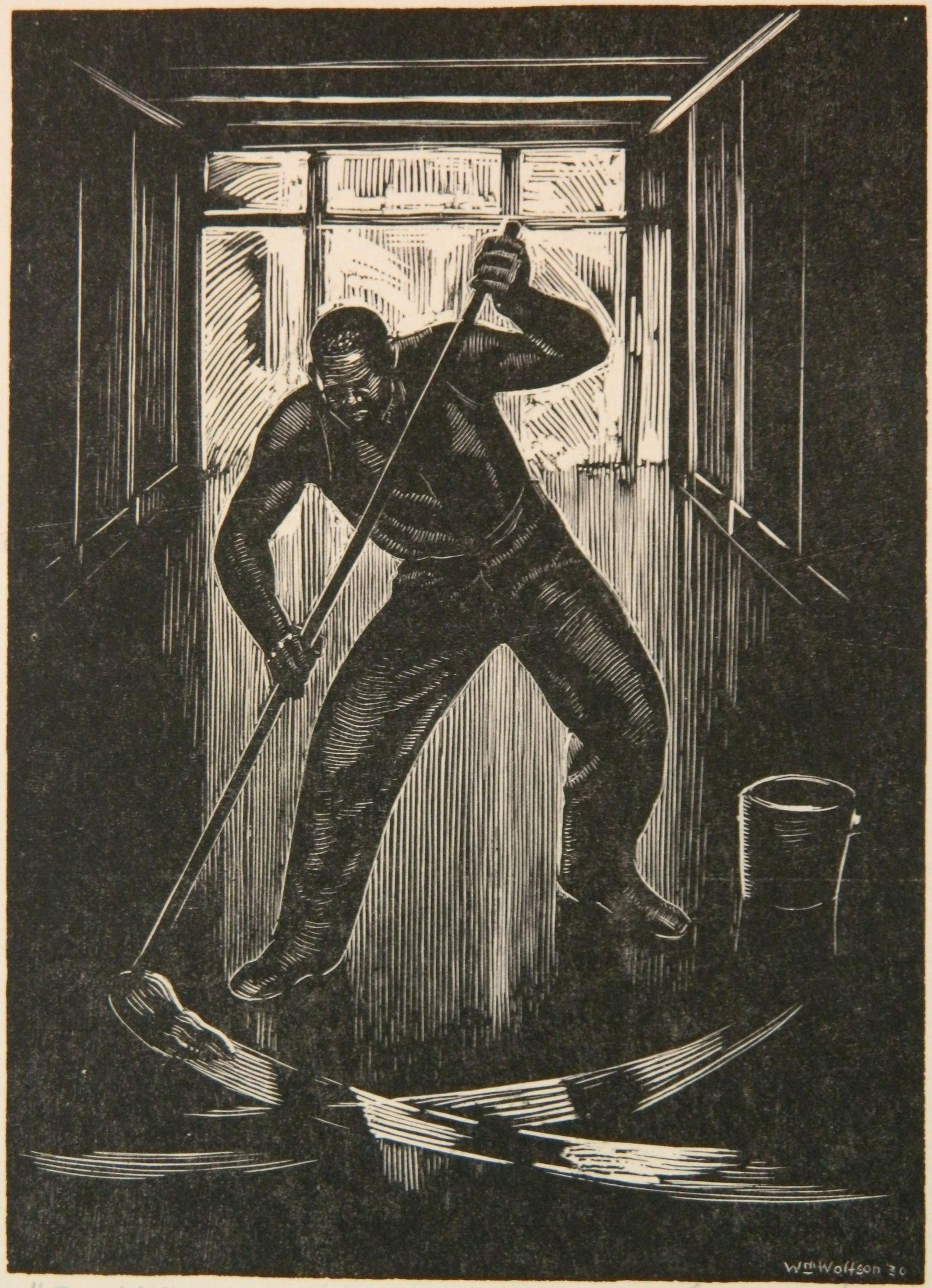 William Wolfson woodcut (1 of 4)