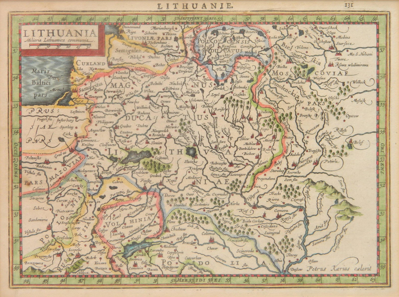 Philipp Cluver map- Lithuania (1 of 3)