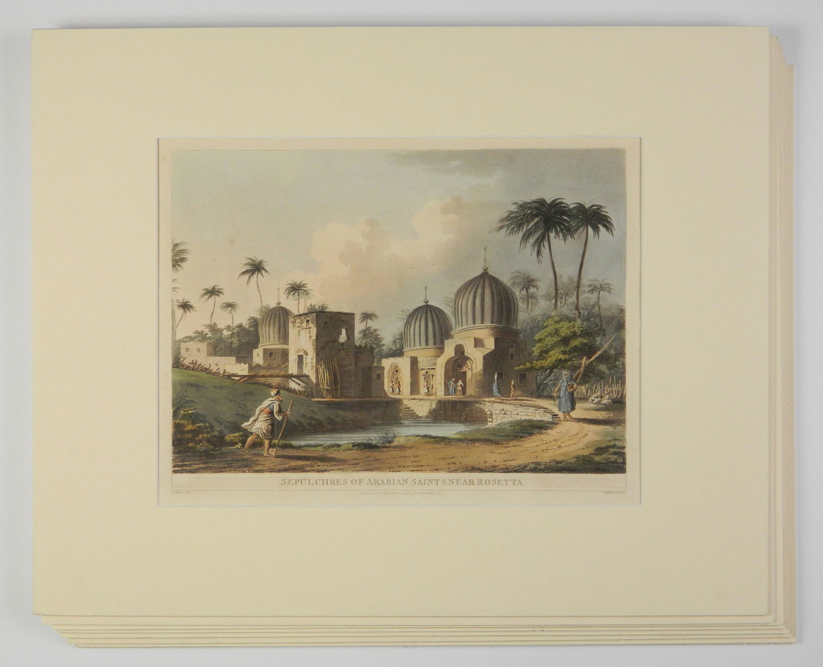 Luigi Mayer 8 hand-colored aquatints (1 of 9)