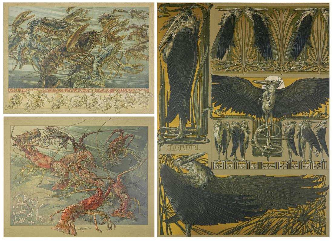 3 Anton Seder lithographs (1 of 7)