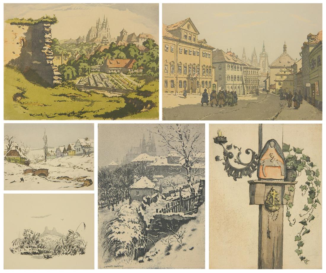 6 J. Stretti-Zamponi etchings (1 of 10)