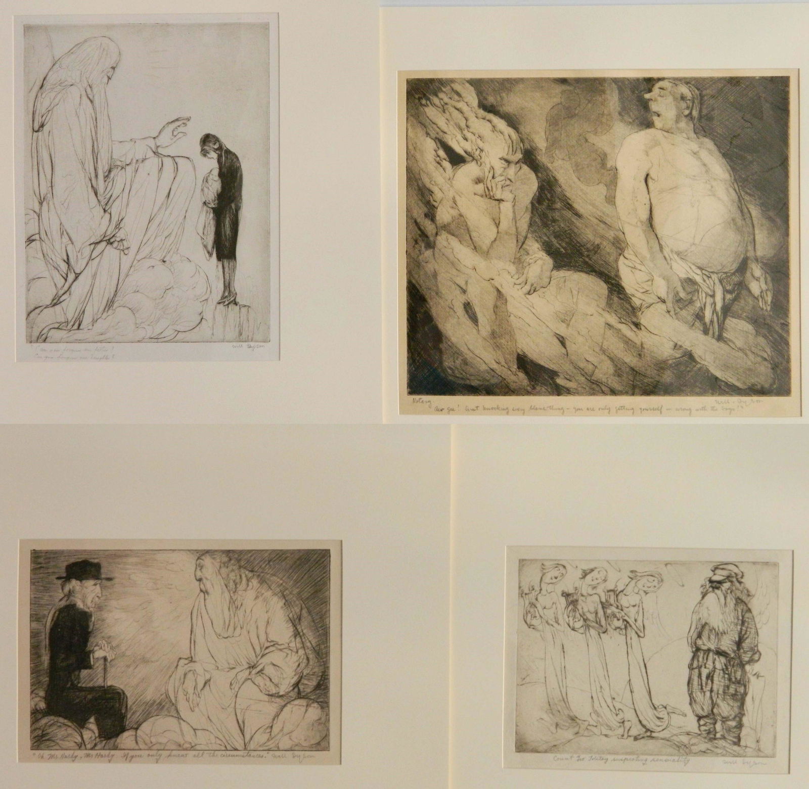 4 William Henry Dyson etchings (1 of 8)