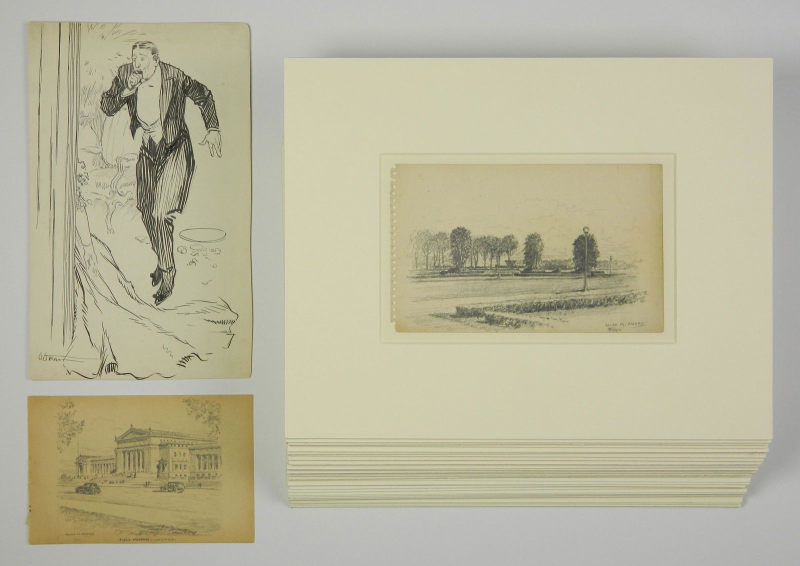 Allen M. Weary 32 graphite drawings (1 of 11)