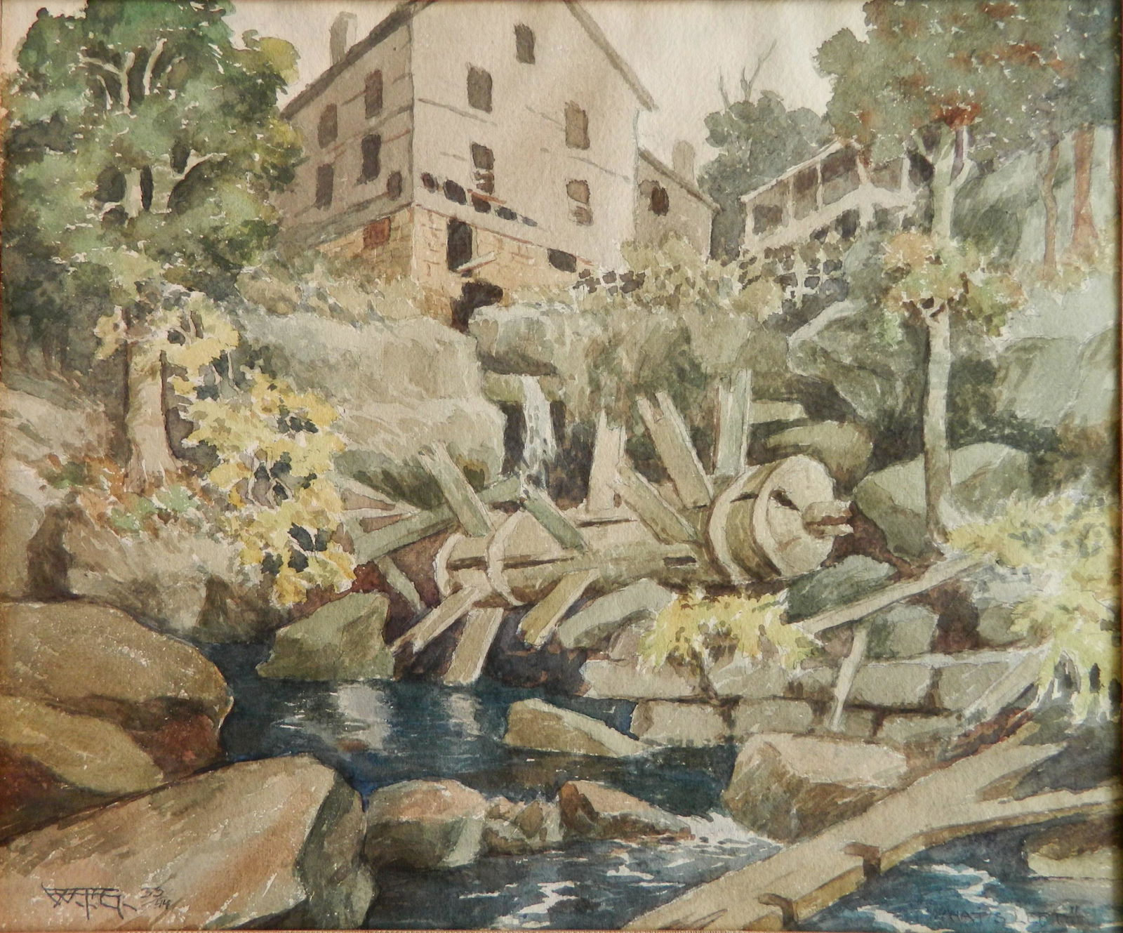 William Gilmore watercolor (1 of 4)