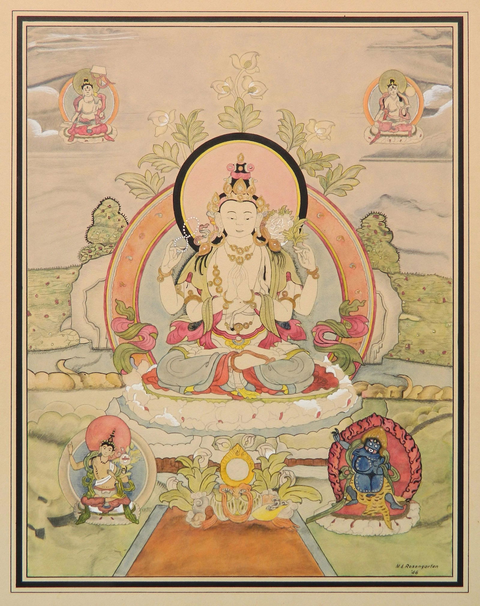 M. A. Rosengarten watercolor (1 of 4)