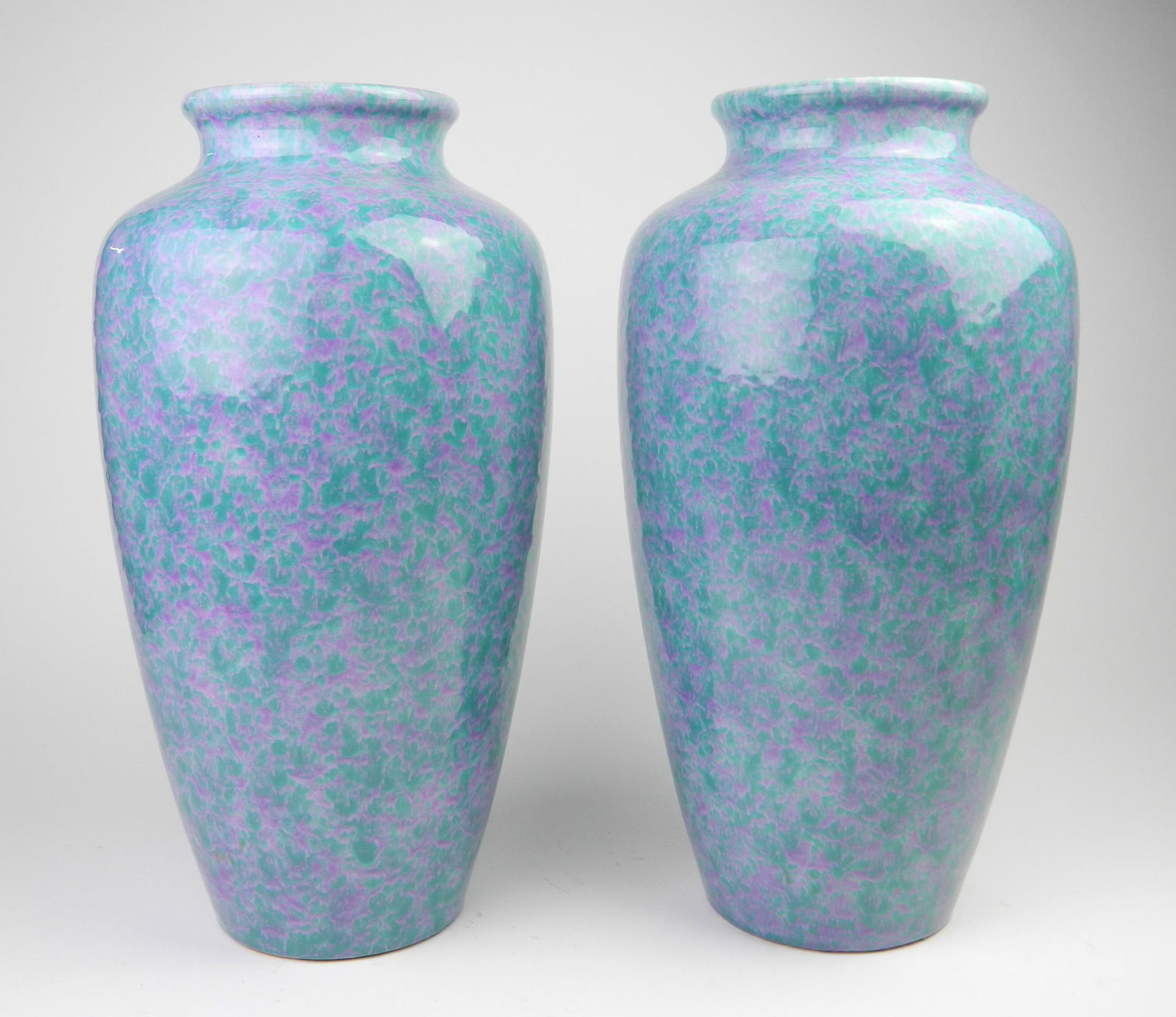 Pair of Scheurich pottery floor vases (1 of 3)