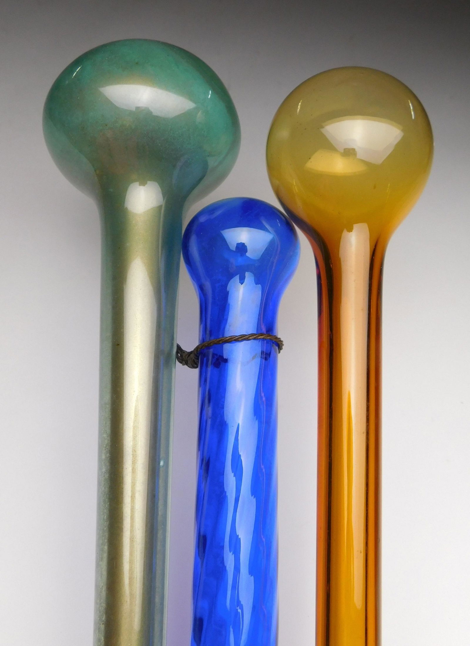 3 Vintage Glass parade canes (1 of 5)