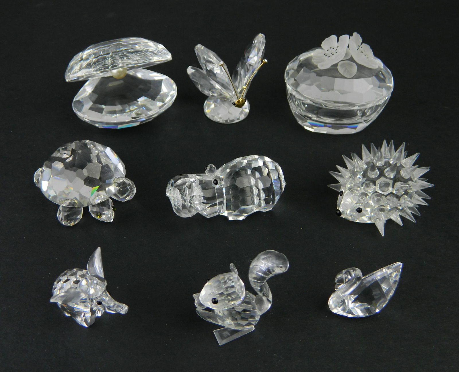 9 Swarovski crystal figurines (1 of 9)