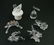 6 Swarovski crystal figurines