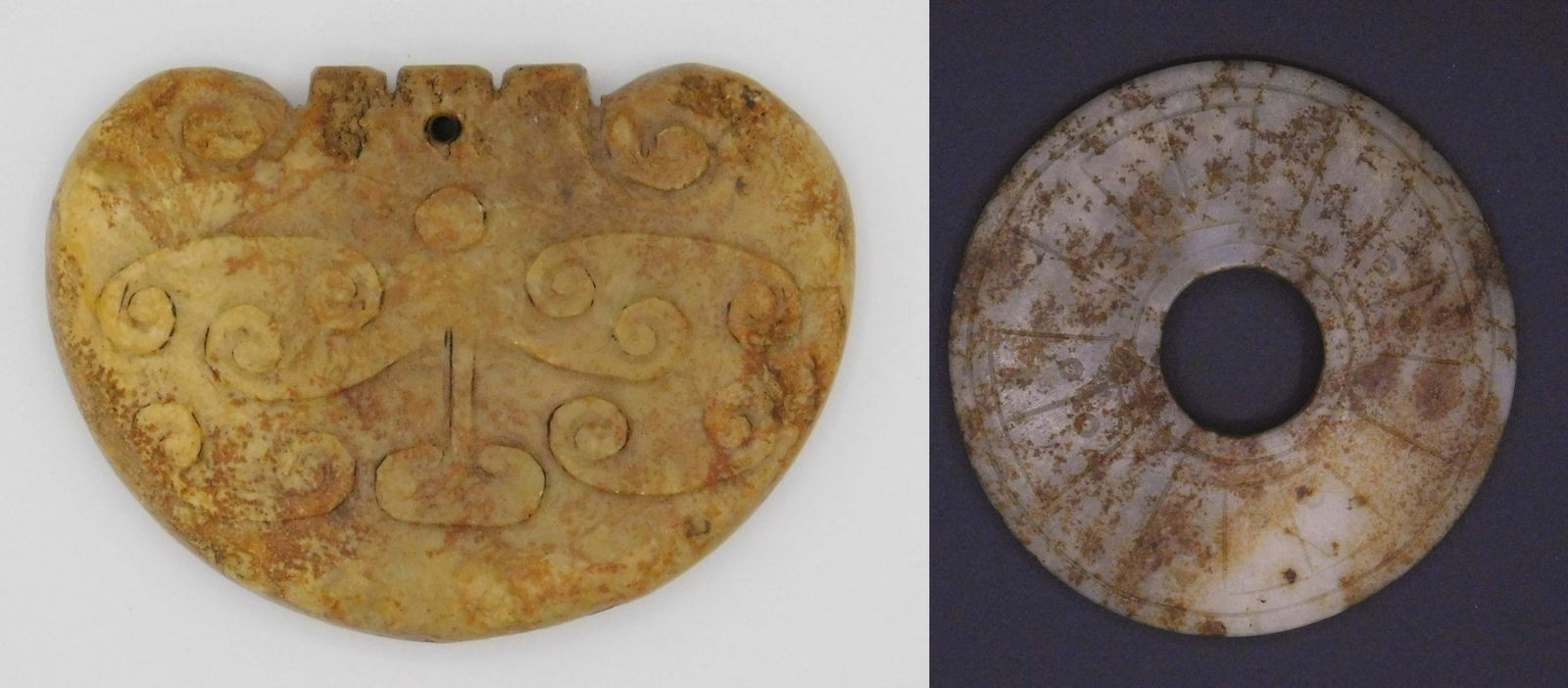 Carved pendant and Pi disc (1 of 7)