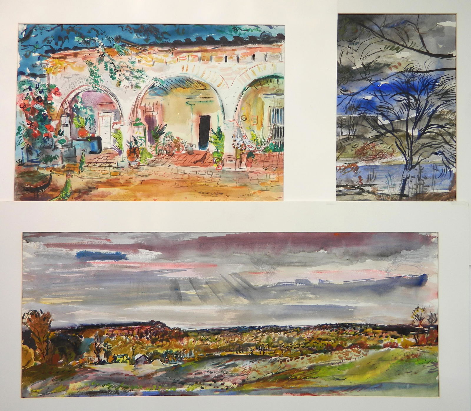 3 Francis Chapin watercolors (1 of 8)