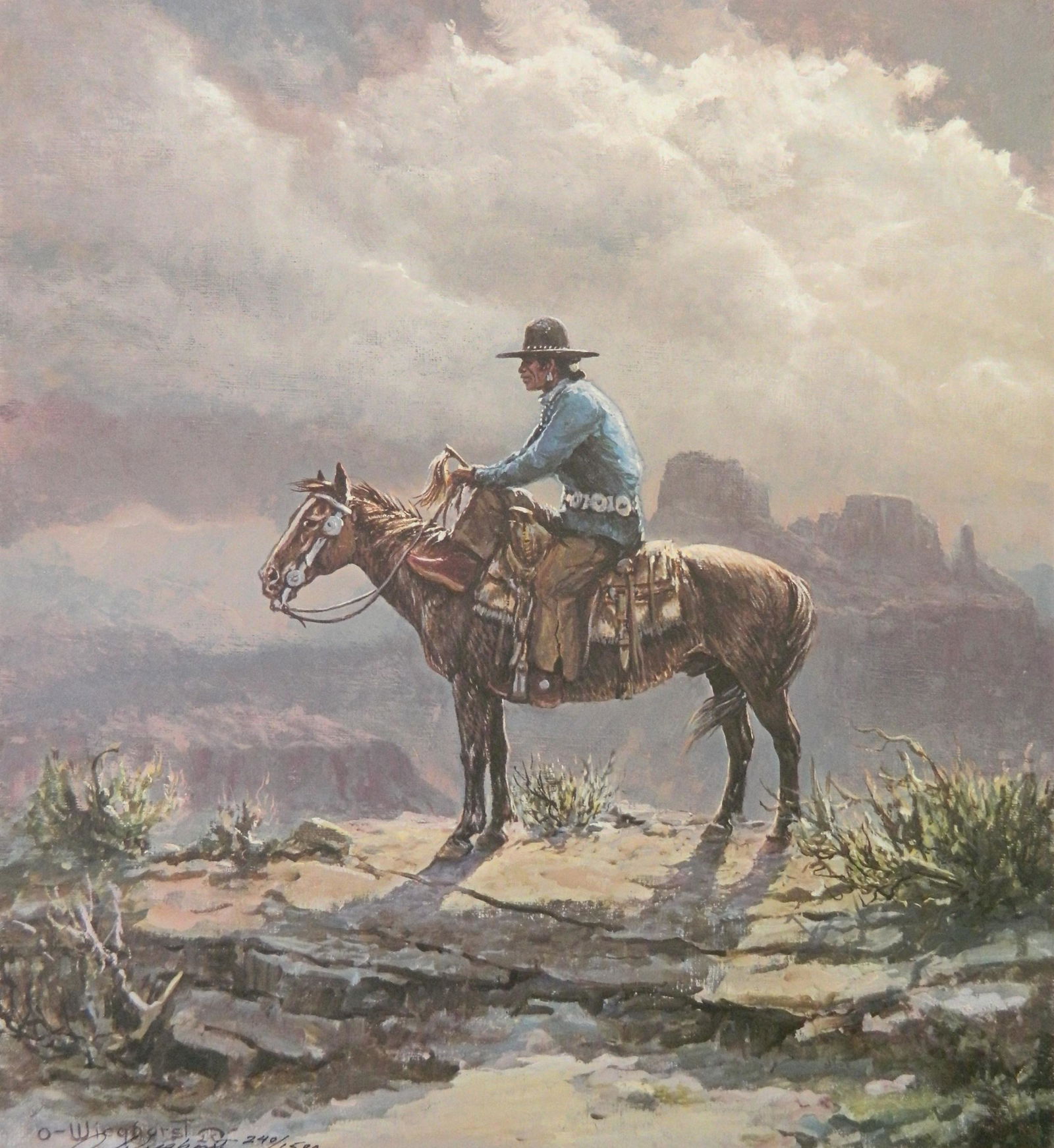 Olaf Wieghorst off-set lithograph (1 of 5)