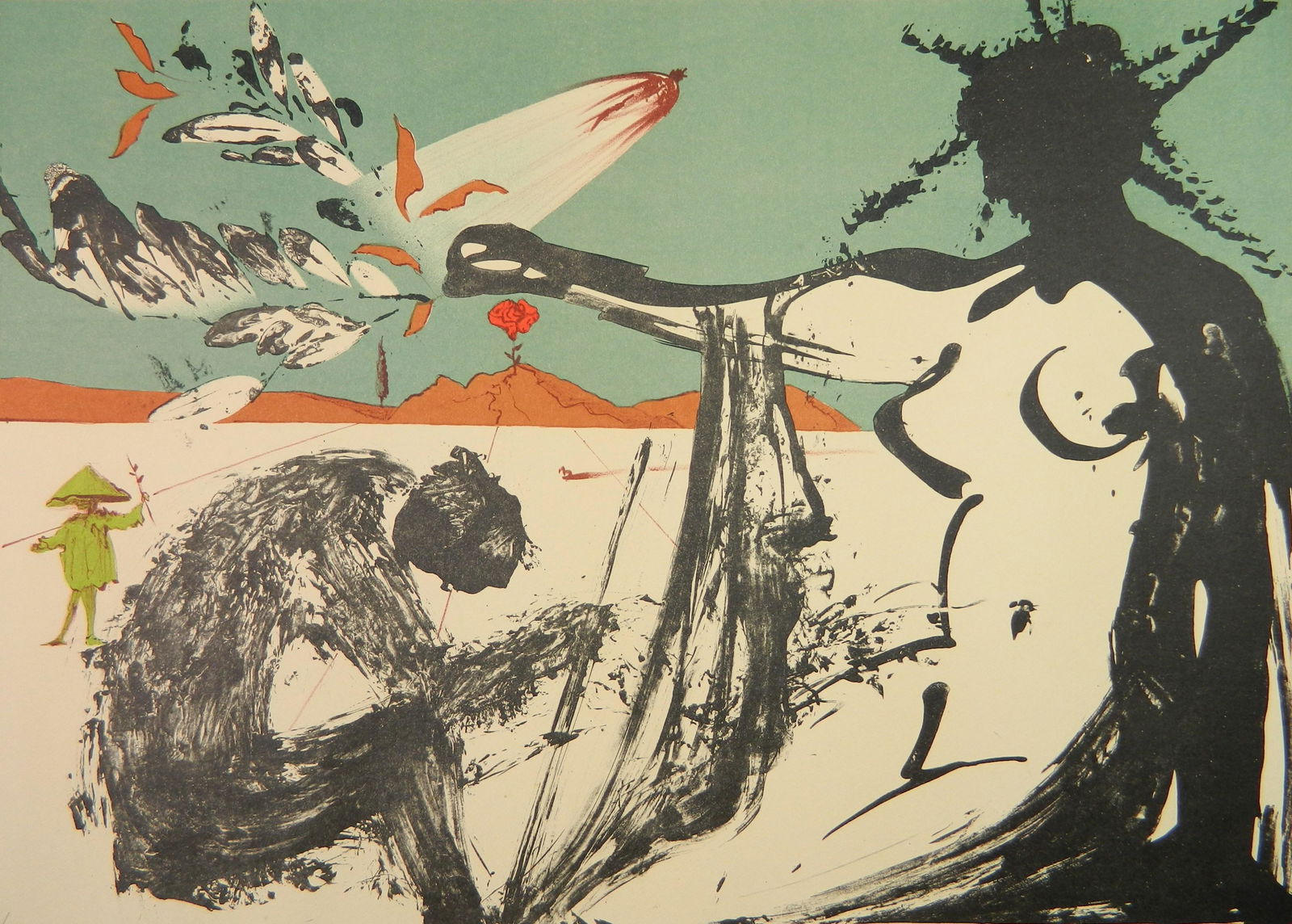 Salvador Dali lithograph (1 of 4)