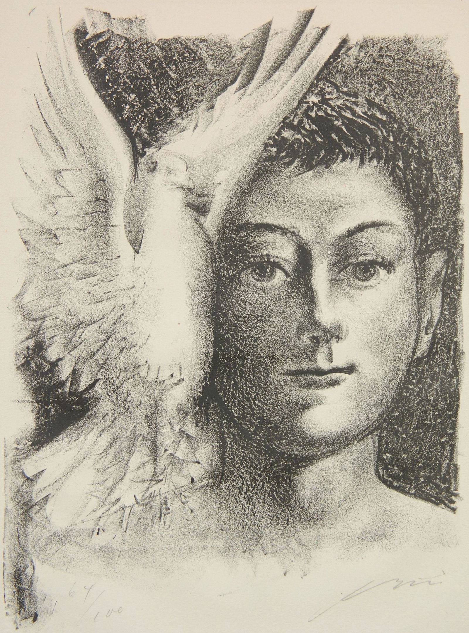 Hans Erni lithograph (1 of 5)