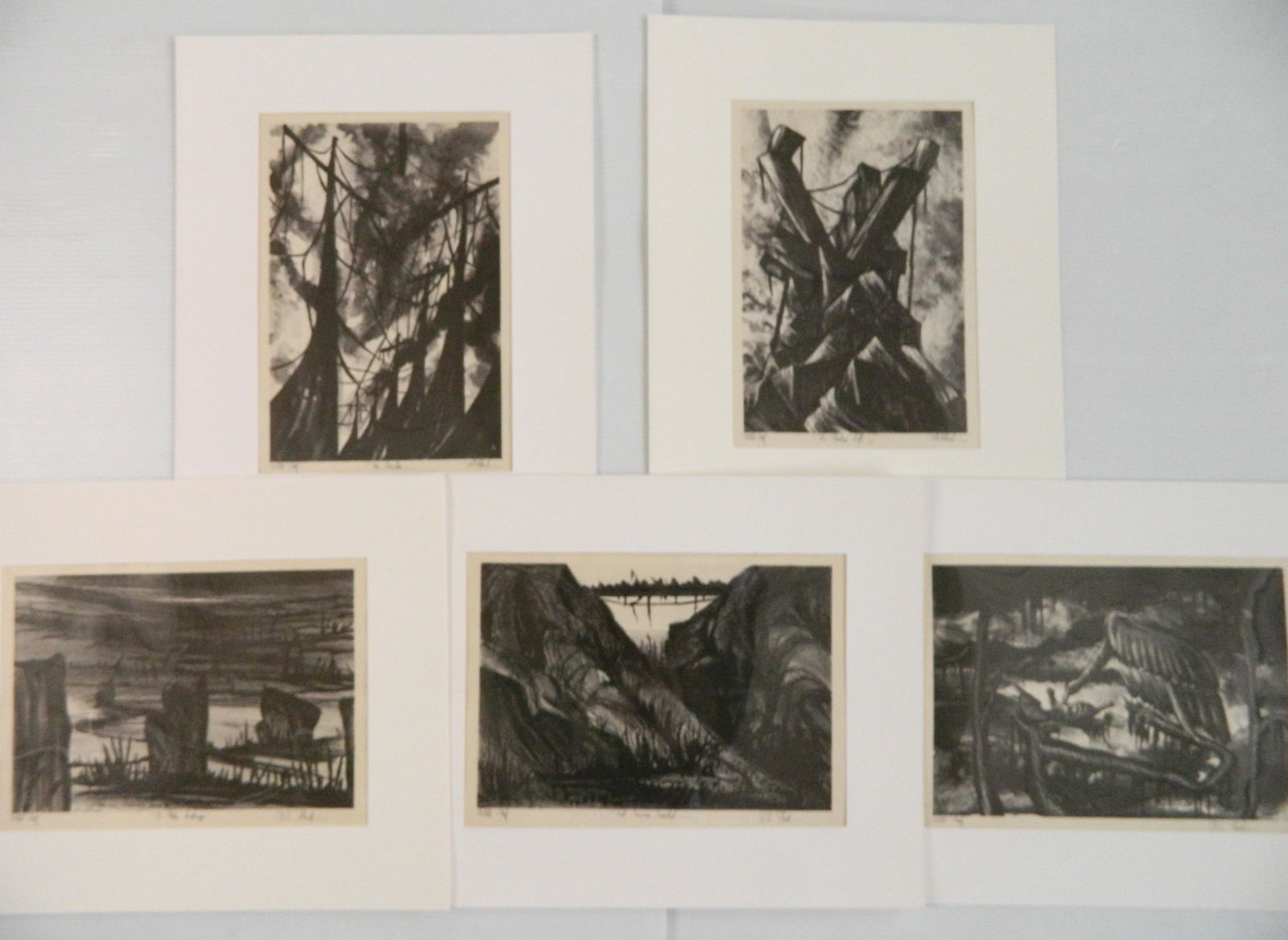 5 Richard Florsheim lithographs (1 of 7)