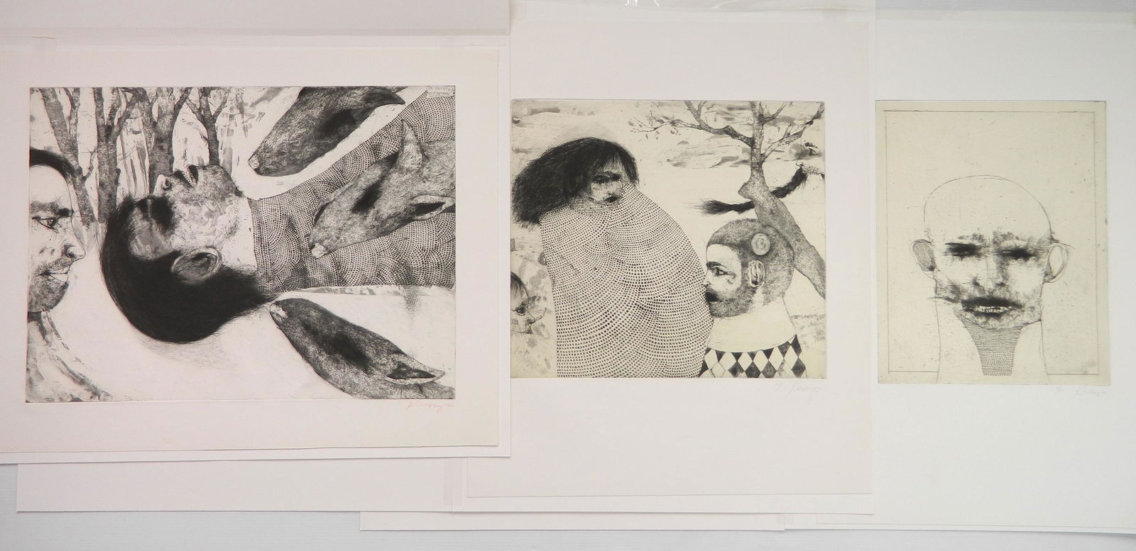 3 Kurt Kemp etchings (1 of 5)