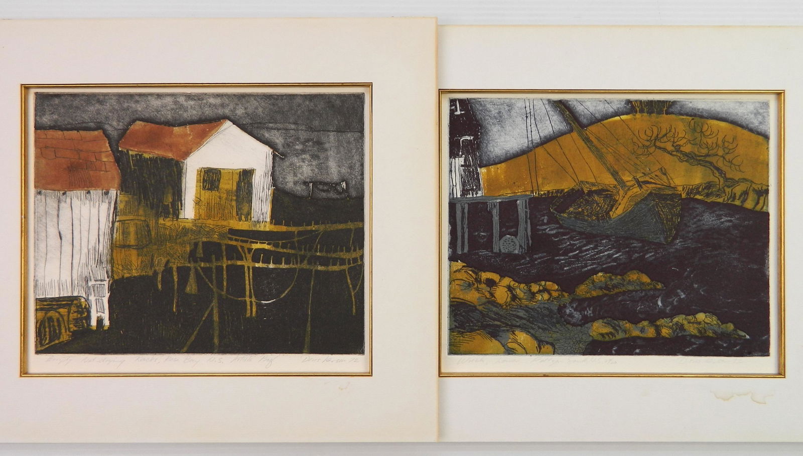 2 Doris Larsen etchings (1 of 5)
