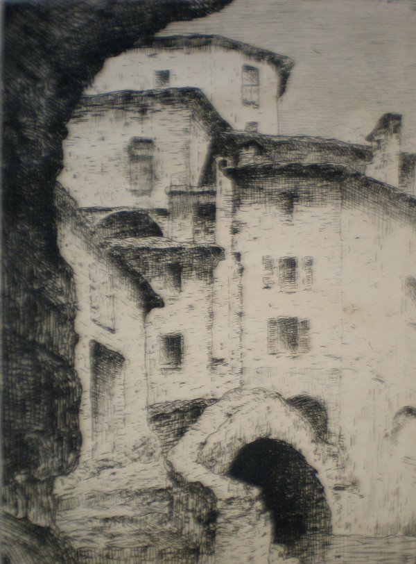 Eliot Clark- ''Souvenir of Italy- Liago de Como''-