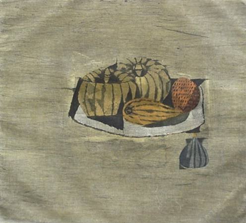 Brigitte Coudrain- Still-Life- etching in colors, s