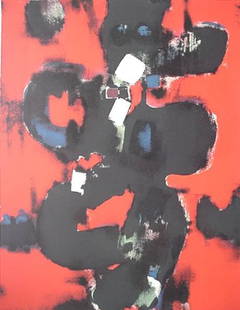 Jim Dobash- Untitled (Abstract)- lithograph in colo: Jim Dobash- Untitled (Abstract)- lithograph in colors, signed and numbered 12/150 in pencil, very good condition. 22 x 17''