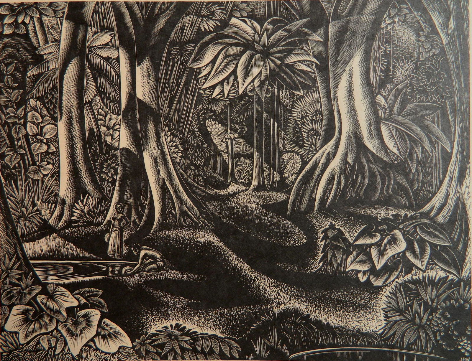 John Bucklan-Wright wood engraving (1 of 5)