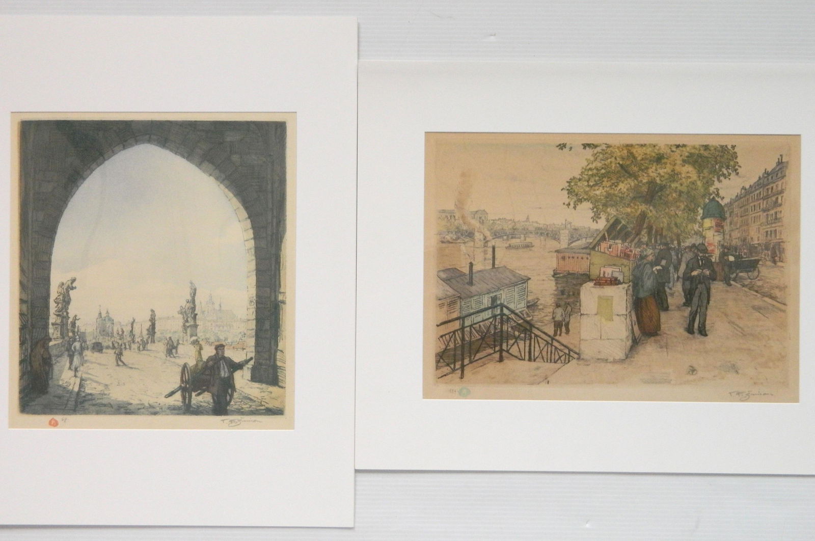 2 Tavik F. Simon aquatints (1 of 7)